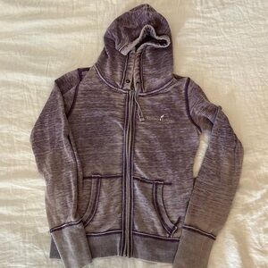 Young Living - Purple Distressed Zip Hoodie